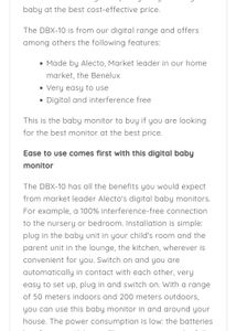 Alecto (USA) Baby Or Elder Audio Monitor