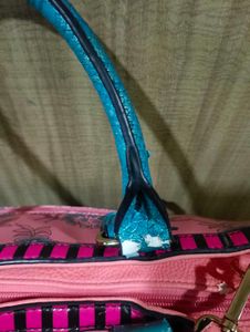 Imported Novelty Print Satchel Handbag