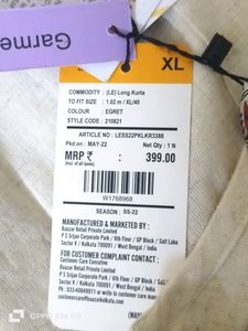 Pure Cotton Printed Off-white Formal Kurta