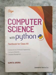 Class 12 Computer Science (Sumita Arora)