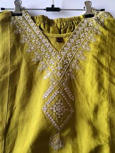 Embroidered Kurta Pant Set
