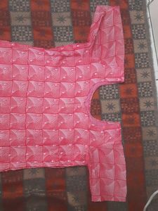 Pink Printed Kurta
