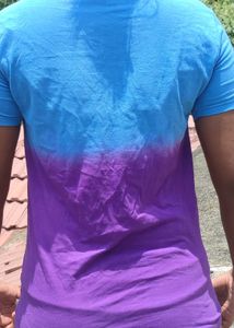 Never-Worn Slim Fit Ombre T-Shirt – Blue &amp; Purple
