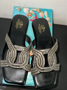 Embellish Open Toe Stylish Flats