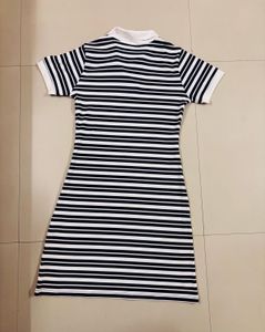 Striped Polo Mini Dress