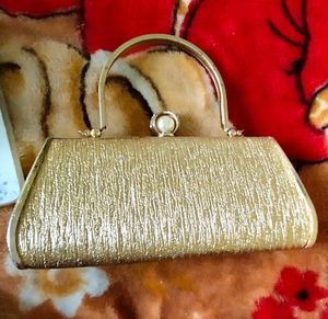 Golden Bridal Clutch