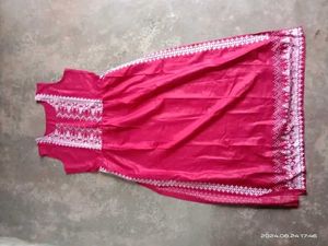 Red  Printed  Dress