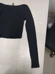 H&amp;M By DIVIDED Black Long Sleeve Top