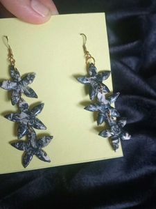Handmade Flower Drop Earrings