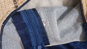 Elegant Navy &amp; Gold Party Dress