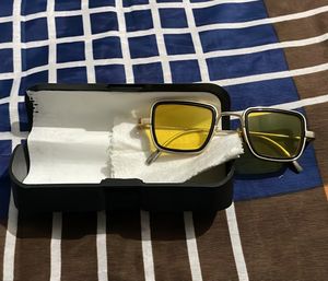 Pure Metal Frame , Yellow Square Glass A+ Quality , Like New