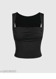 Chic Black Crop Top