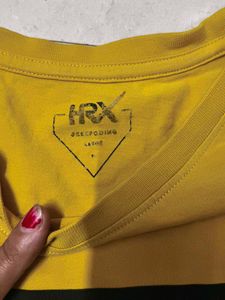 Yellow 🟡💛 Men&#39;s HRX Brand Tshirt 👕 Like New