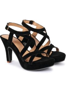 Black Strappy Heels