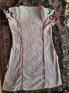 cotton embroidered 2 piece suit