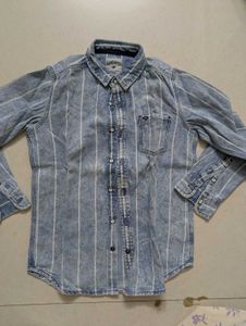Blue boys denim shirt, Full sleeve