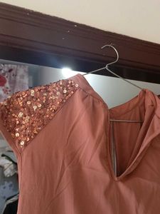 Elegant Brown Dress