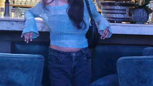 Stylish Blue korean y2k Top