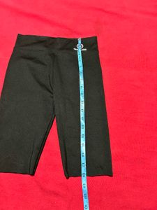 Black High Waist Gym Cycling Shorts