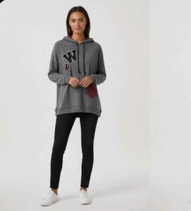 Sale🎊💓🎄🎉Gray Graphic Hoodie