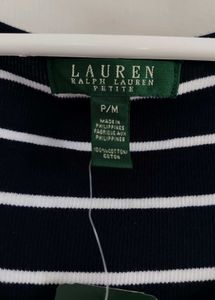 Ralph Lauren dark Navy Stripe Nautical Ruffle