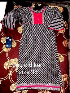 Long women&#39;s old kurti in cotton पुरानी कुर्ती कॉट