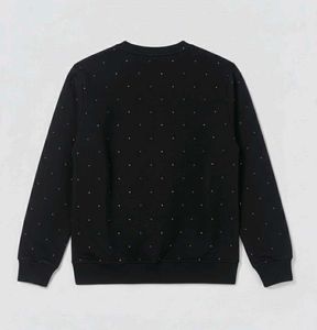 Black Polka Dot Sweatshirt