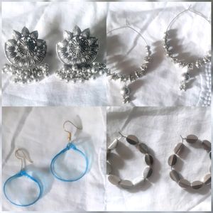 4 Earrings Combo