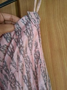 Pink Patterned Skirt
