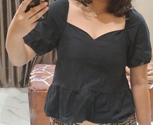 Peplum Black Tops