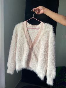 Fluffy Knit Cardigan