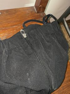 Black Coord Set With Tie Up Top