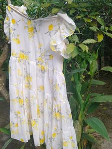 Floral Print Ruffle Dress