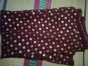 Maroon Saree