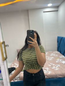 Striped Crop Top