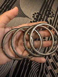 Green &amp; Gold Bangle Set 2.6