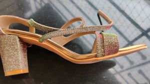 Multi Colour Party Wear Block Heels