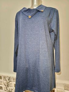 🎄Buy 1, Get 1 Free🎁Blue Long Sleeve Dress