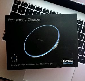 TRU-VIC Fast Wireless Charger, 15W Slim Qi Certifi