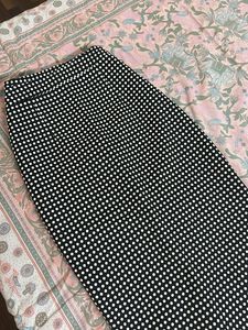 Polka Dot Pencil Skirt