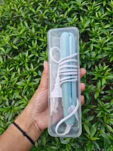 Mini Hair Straightener With Storage Box (Blue)