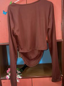 Streetstyle Brown Long Sleeve Brand New Top