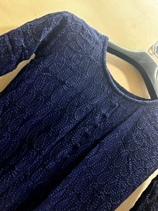 Blue Chikankari Kurti
