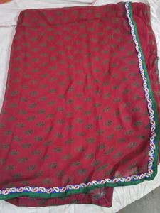 Beautiful Saari With Attached Blouse