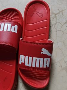 Red Puma Slides