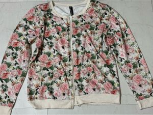Floral Zipped Hoodie/Jacket