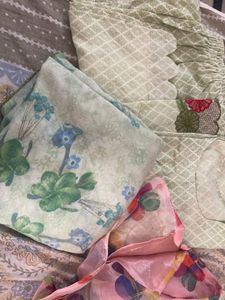 Floral Print Unstitched Suit