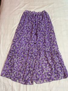 Floral Print Tiered Skirt