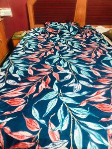 Navy Blue Colour Single Bed Sheet