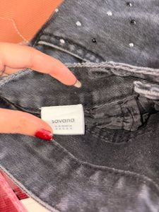 Sparkle Wide Leg Jeans